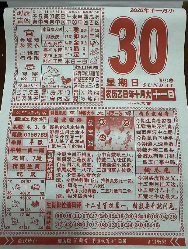 2025年11月30日.十月十一，星期日2025年11月30日.十月十一，星期日