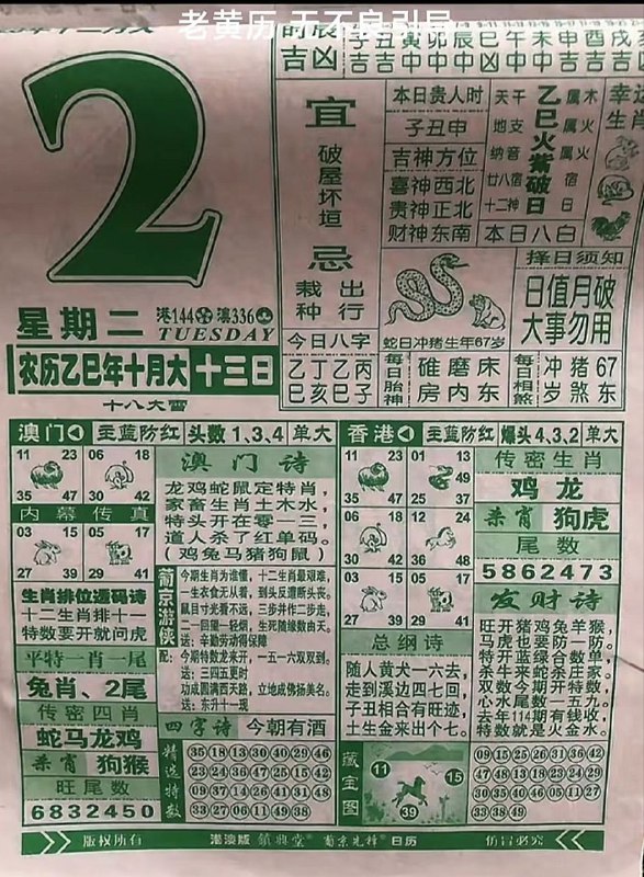 2025年12月2日.十月十三，星期二2025年12月2日.十月十三，星期二