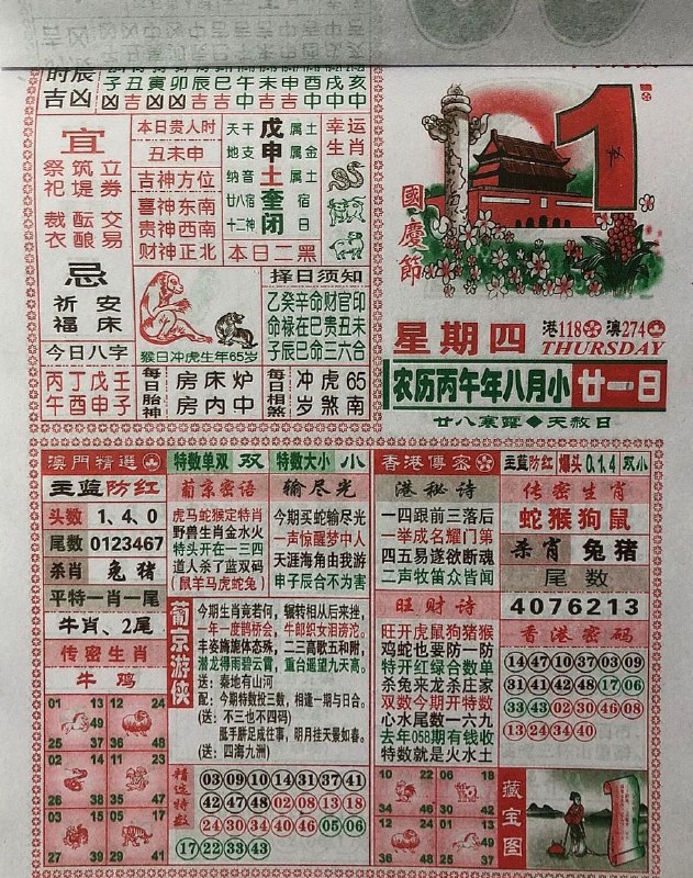 2025年10月1日，八月初十，星期三2025年10月1日，八月初十，星期三