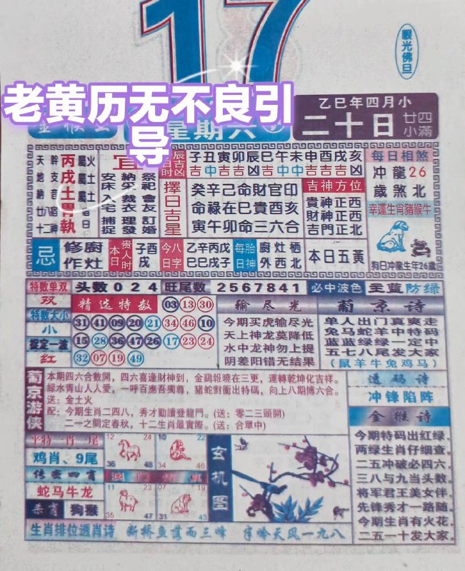 2025年5月17日，四月二十，星期6️⃣2025年5月17日，四月二十，星期6️⃣