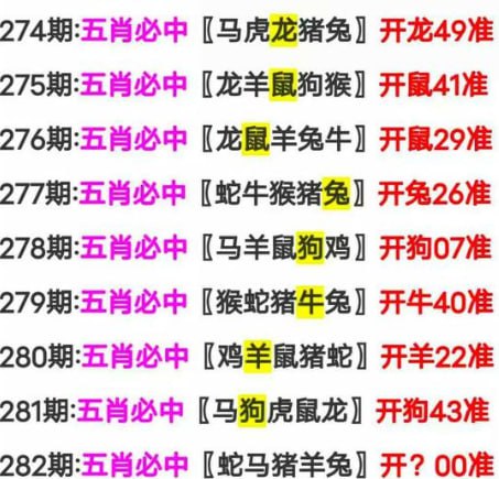五肖资料